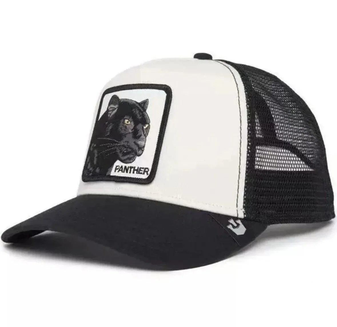 Black and white leopard