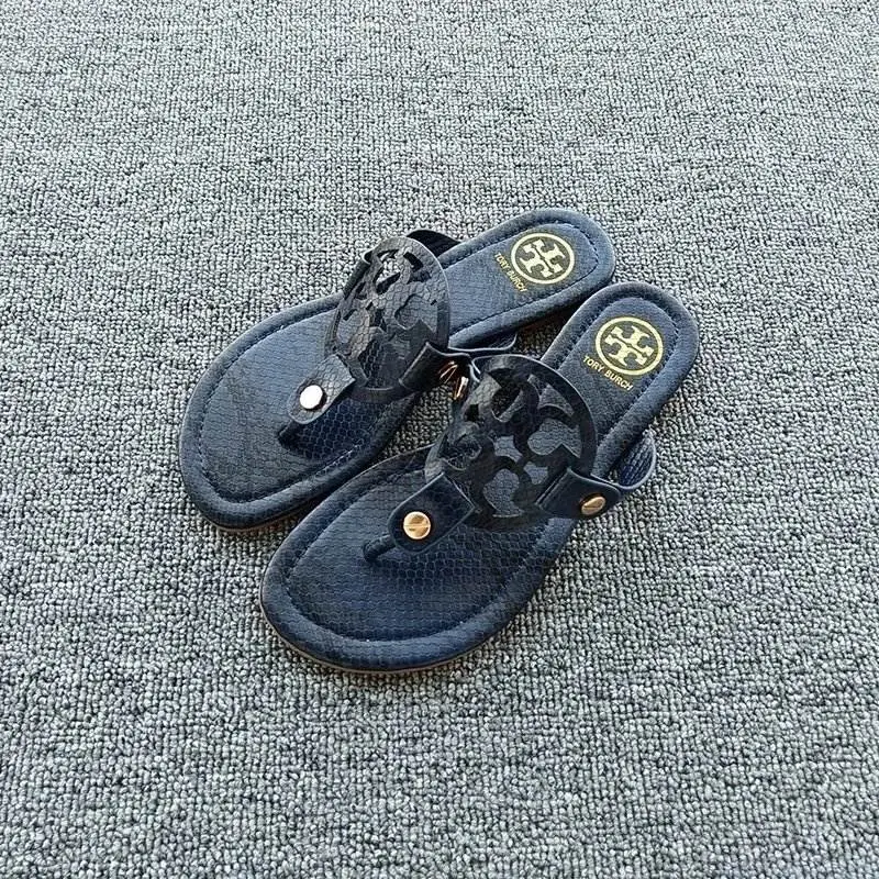 Blue snake skin TB leather